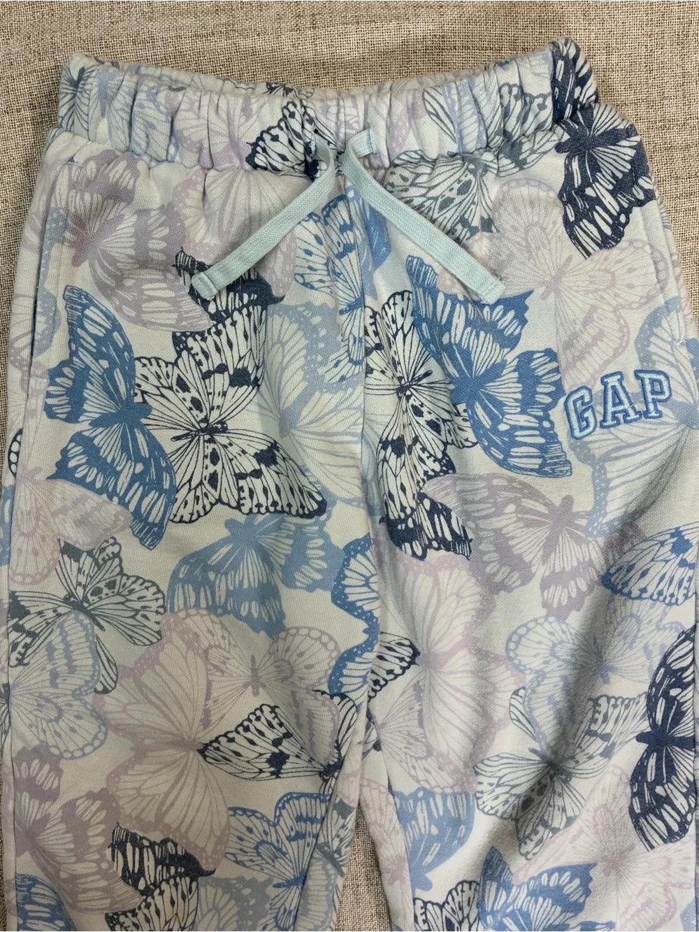 GAP Kids Butterfly Zip Hoodie - Pastel Blue & Lavender